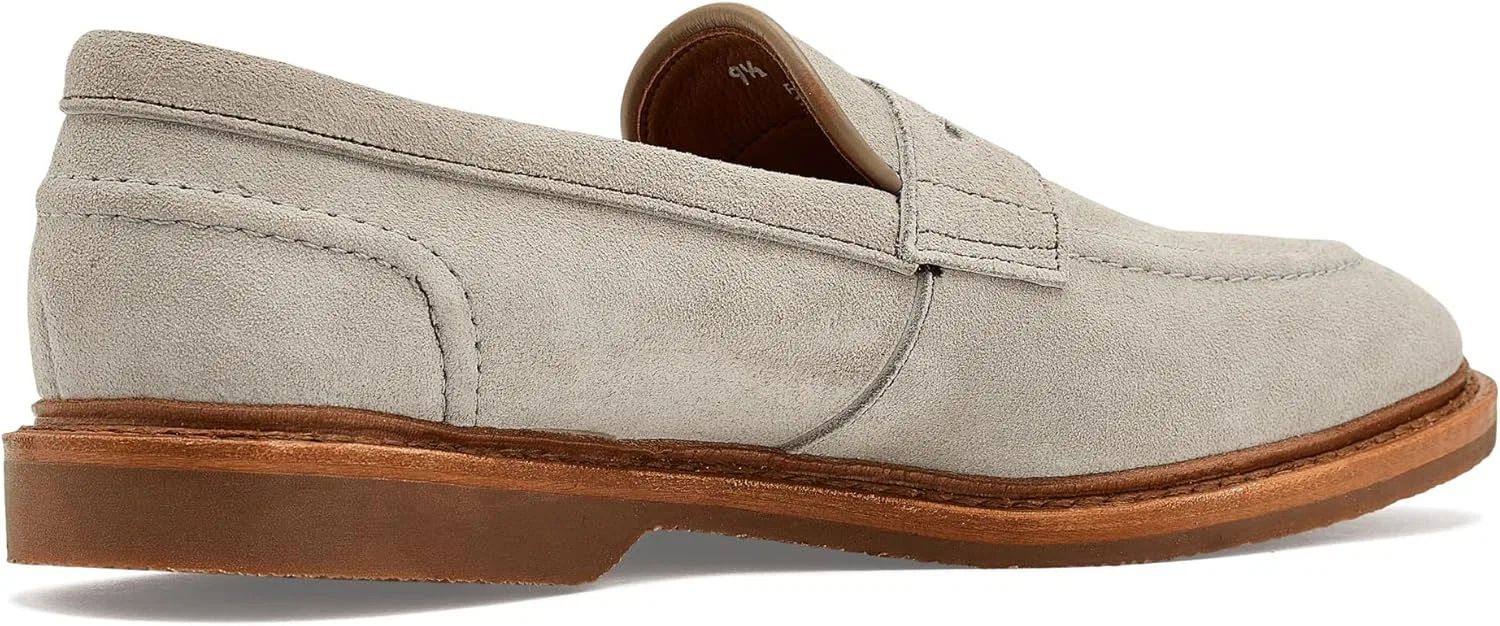 Лоферы с кисточками Allen Edmonds, замша дымчатая — фото 3