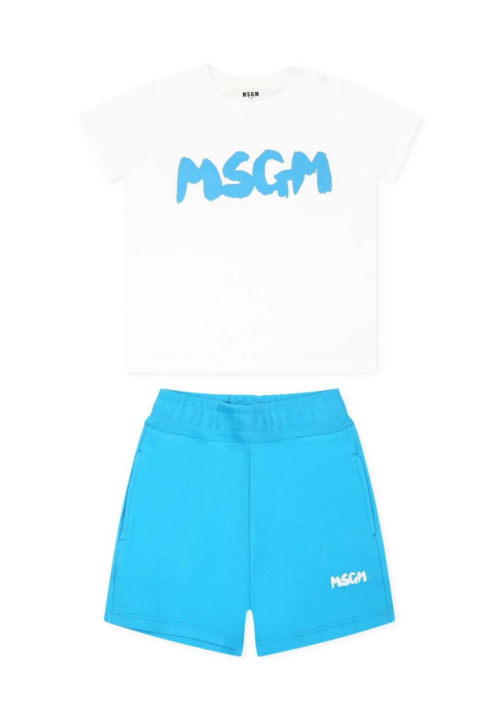 

Футболка с принтом COMPLETI SPORTIVI MSGM, светло-голубой