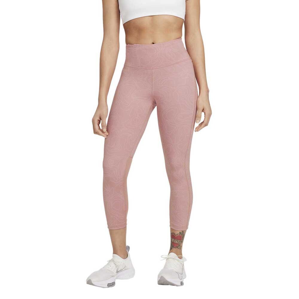 

Тайтсы Nike Fast Run Division Crop, розовый