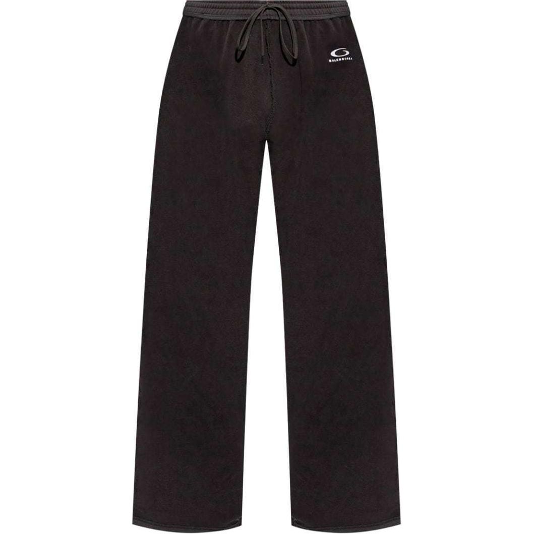 

Логотипные спортивные штаны со шнурком Balenciaga, черный