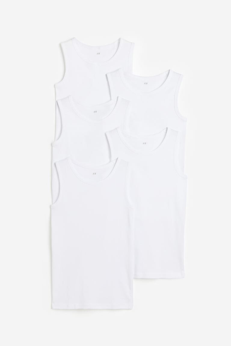 

В упаковке 5 хлопковых топов H&M