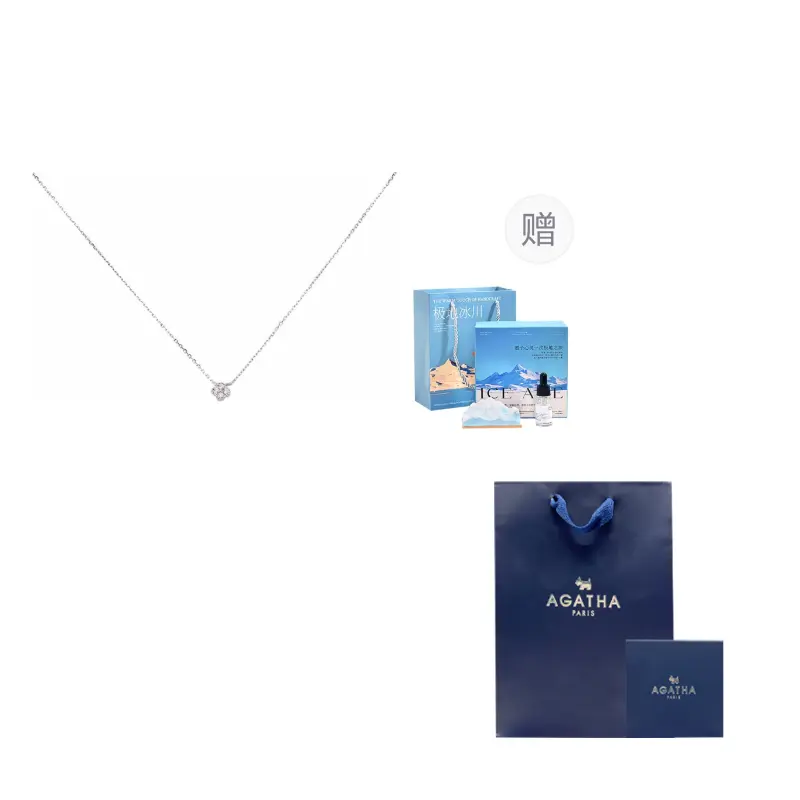 

Agatha Серебряное ожерелье 925 пробы с кубическим цирконием, женское, серебряное