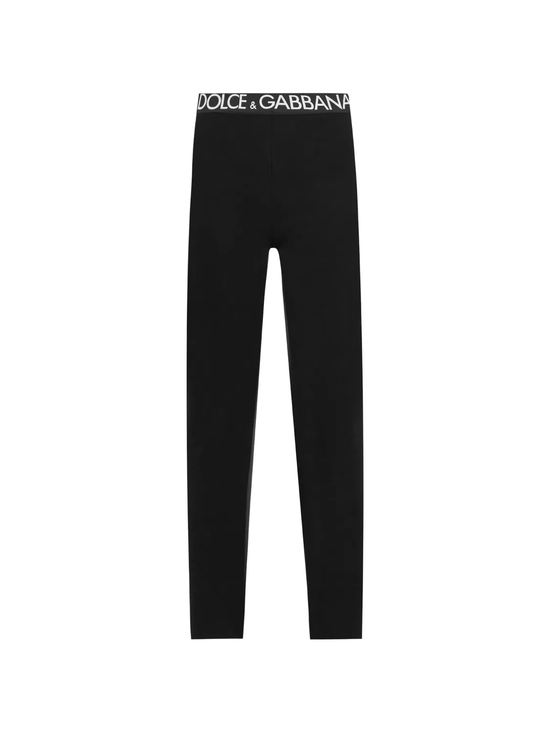Легинсы с логотипом Dolce & Gabbana, черный
