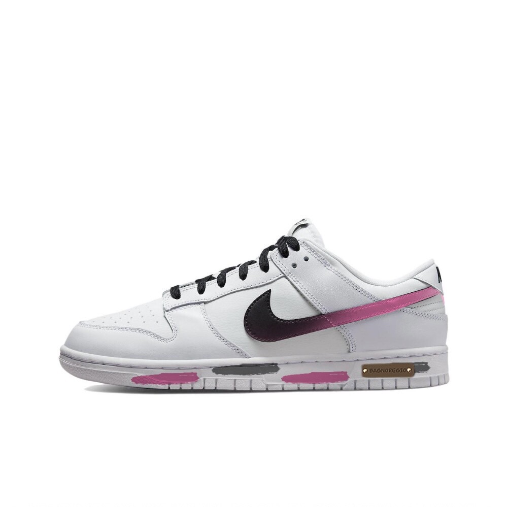 

Кроссовки Nike Dunk Skateboarding Shoes Men Low-top Black/pink, черный/розовый