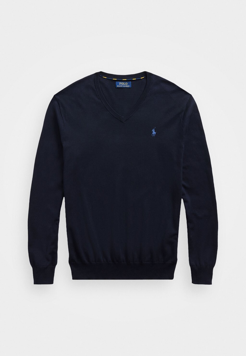 Свитер SLIM FIT V NECK Polo Ralph Lauren, темно-синий — фото 4