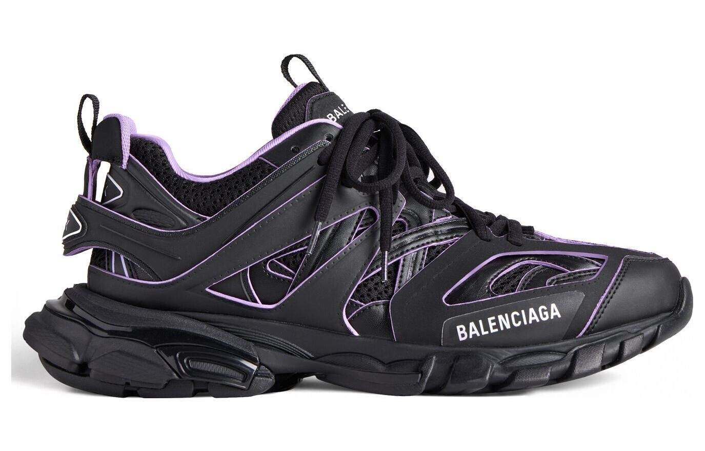 Кроссовки Balenciaga Lifestyle Shoes Women's Low-top Black/purple, черный — фото 2
