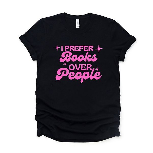 

Футболка с принтом I prefer books over people stars Simply Sage Market, Black, Черный, Футболка с принтом I prefer books over people stars Simply Sage Market, Black