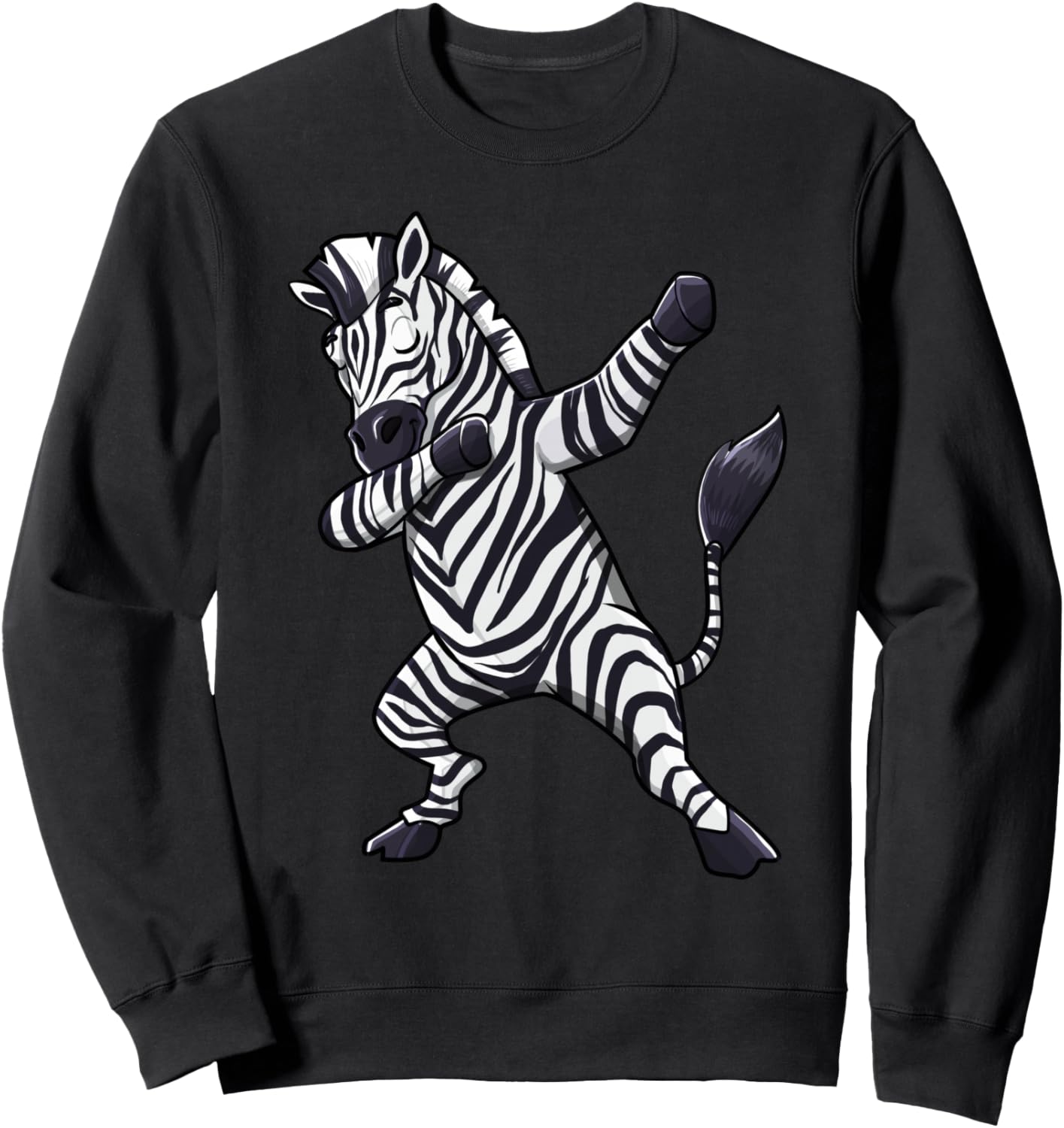 

Толстовка с изображением танцующей зебры из африканского зоопарка - для любителей животных, мужчин, женщин и детей Cool Dabbing Animals Gift Shop, черный