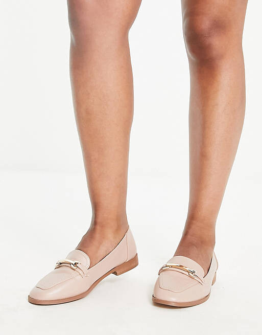 Розовые лоферы на плоской подошве с окантовкой ASOS DESIGN Wide Fit Verity — фото 3