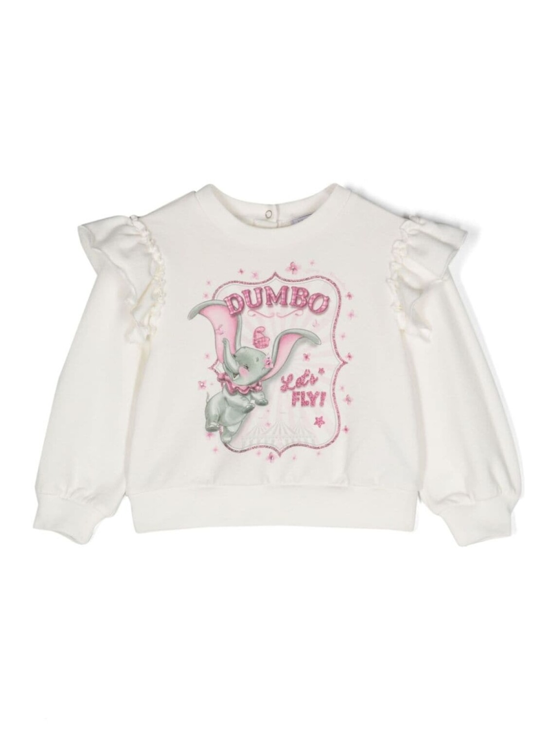 

Monnalisa толстовка Dumbo с оборками из коллаборации с Disney, белый