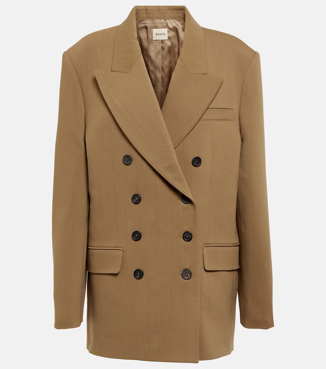 

Блейзер из смесовой шерсти Tanner Khaite, Flax