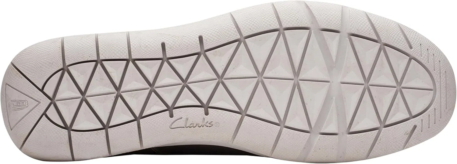 Мужские лодочные туфли Clarks Flexway на шнуровке, Light Grey Lea — фото 3