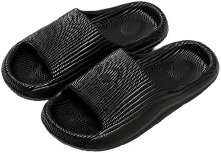 

Повседневные тапочки и сандалии, с противоскользящей толстой подошвой, легкие и износостойкие, подходят для ношения дома и на улице, например, на пляже Bydzkj, черный