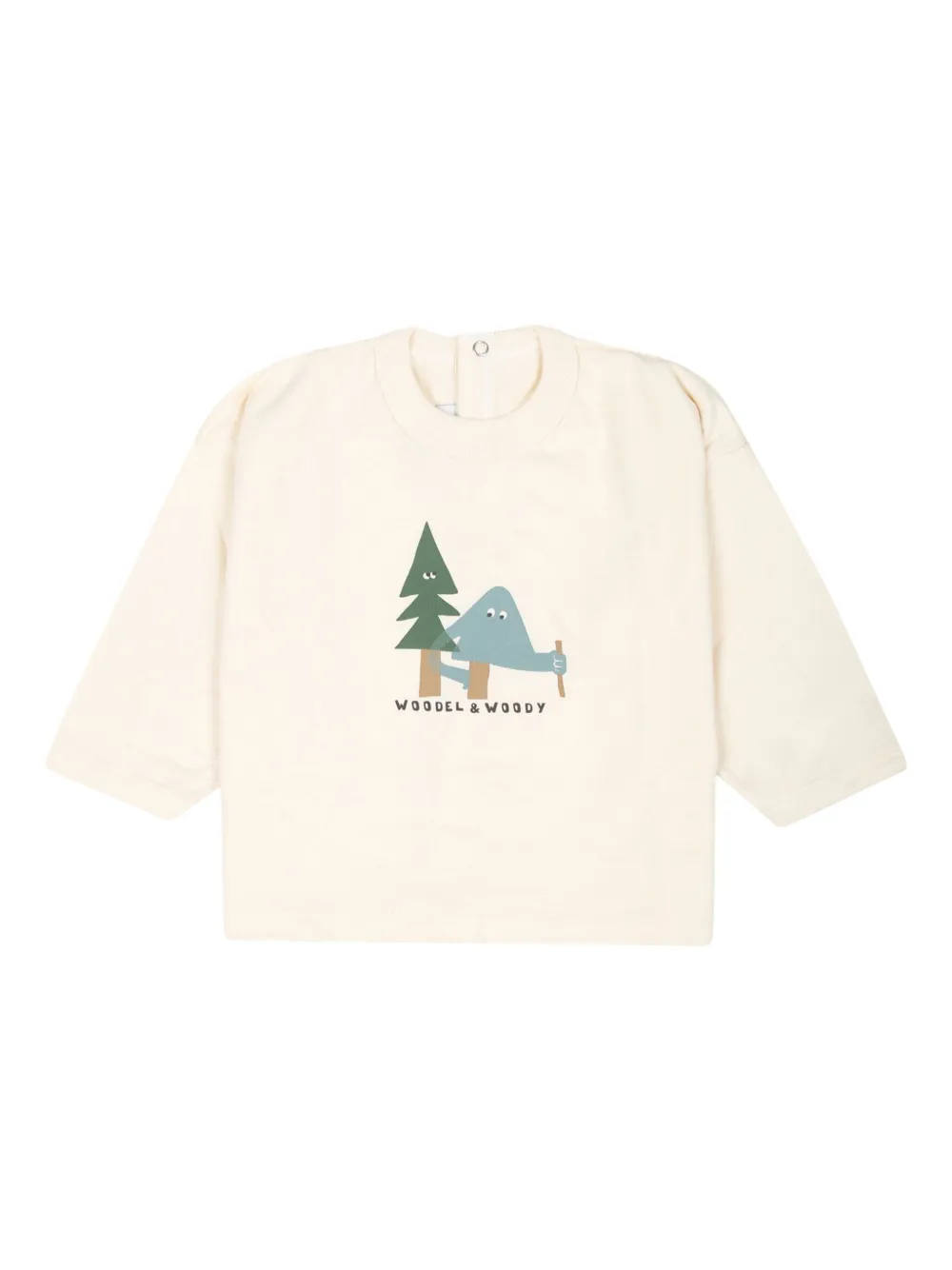 

Футболка из органического хлопка с графичным принтом Petit Bateau, нейтральный