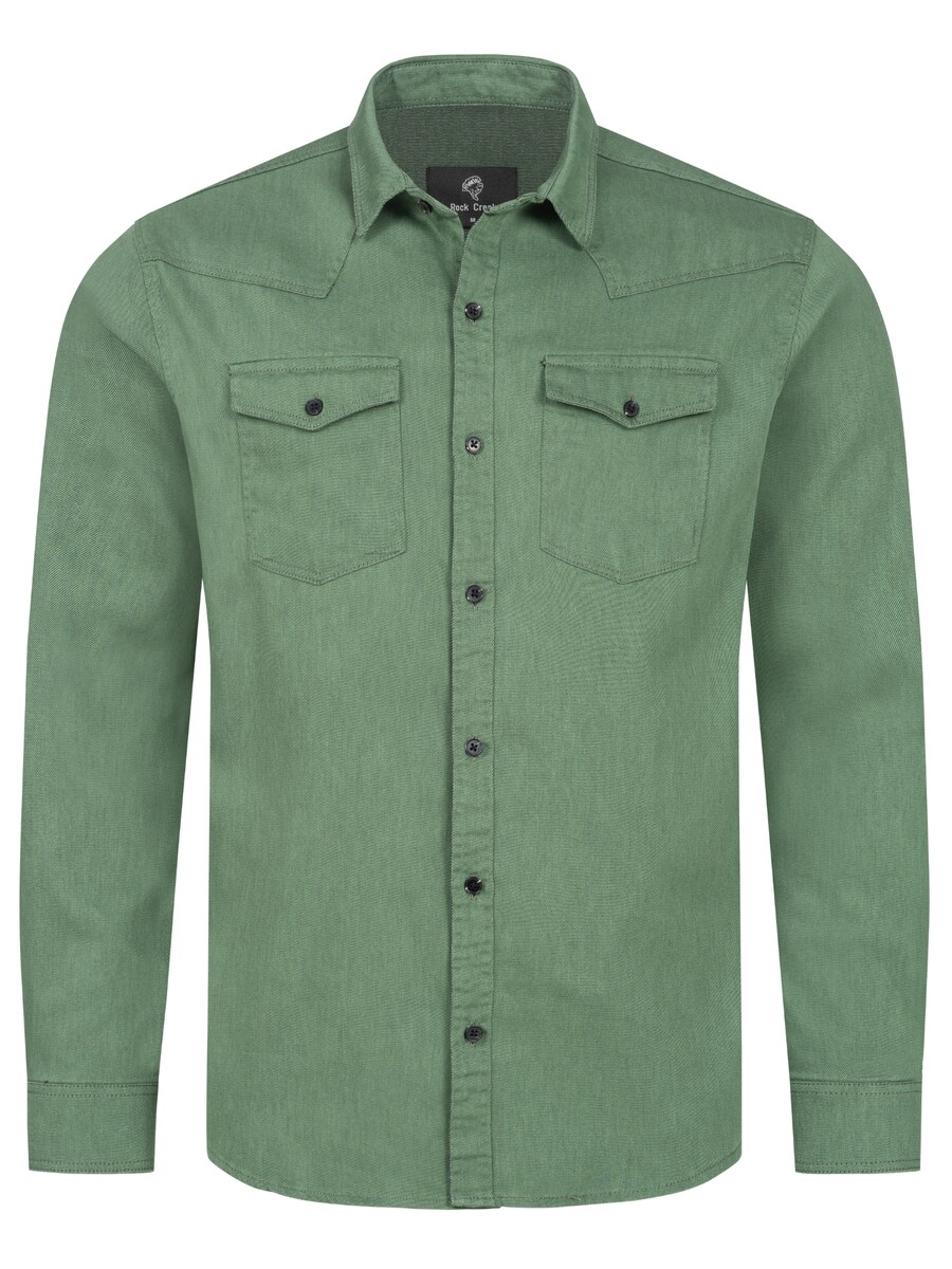 

Рубашка на пуговицах классического кроя Rock Creek, зеленый