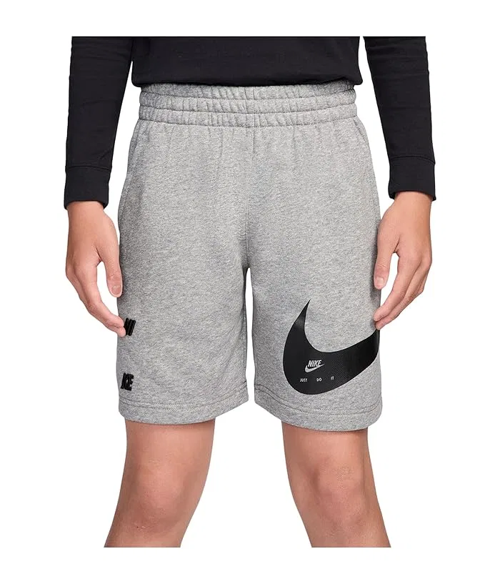 Шорты из футера спортивные Nike Kids, Dark Grey Heather