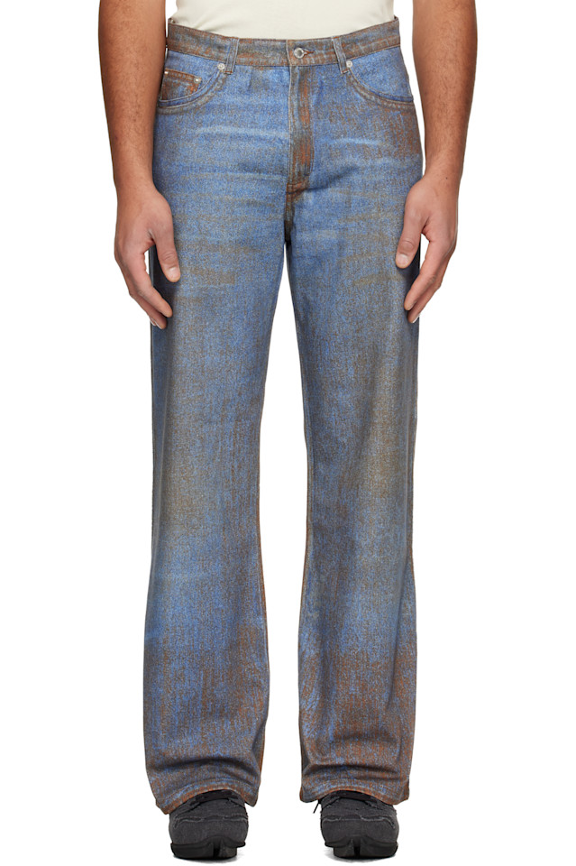 

Camperlab Джинсы с принтом в виде синей и коричневой краски