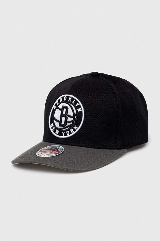 

Шапка с козырьком с добавлением хлопка Brooklyn Nets Mitchell&Ness, черный