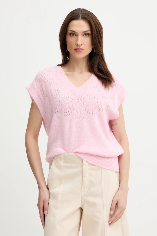 

Свитер из шерстяной смеси Morgan, розовый