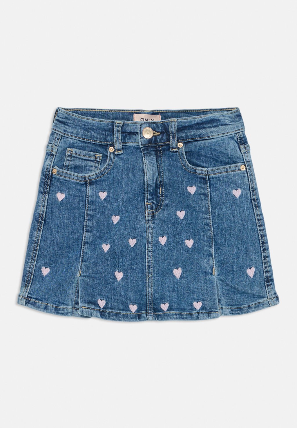 

Юбка из денима KOGHOXTON HEART SKIRT ONLY GIRLS, цвет Light Medium Blue Denim