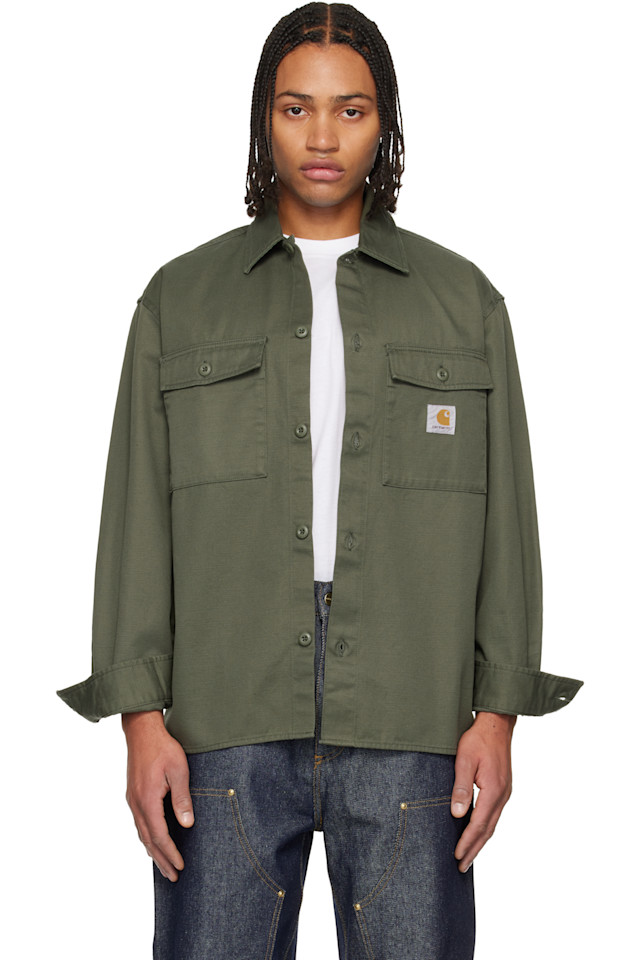 

Carhartt Work In Progress Рубашка-Рубашка цвета хаки Келли