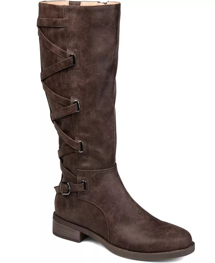Женские сапоги Carly Wide Calf Journee Collection, коричневый