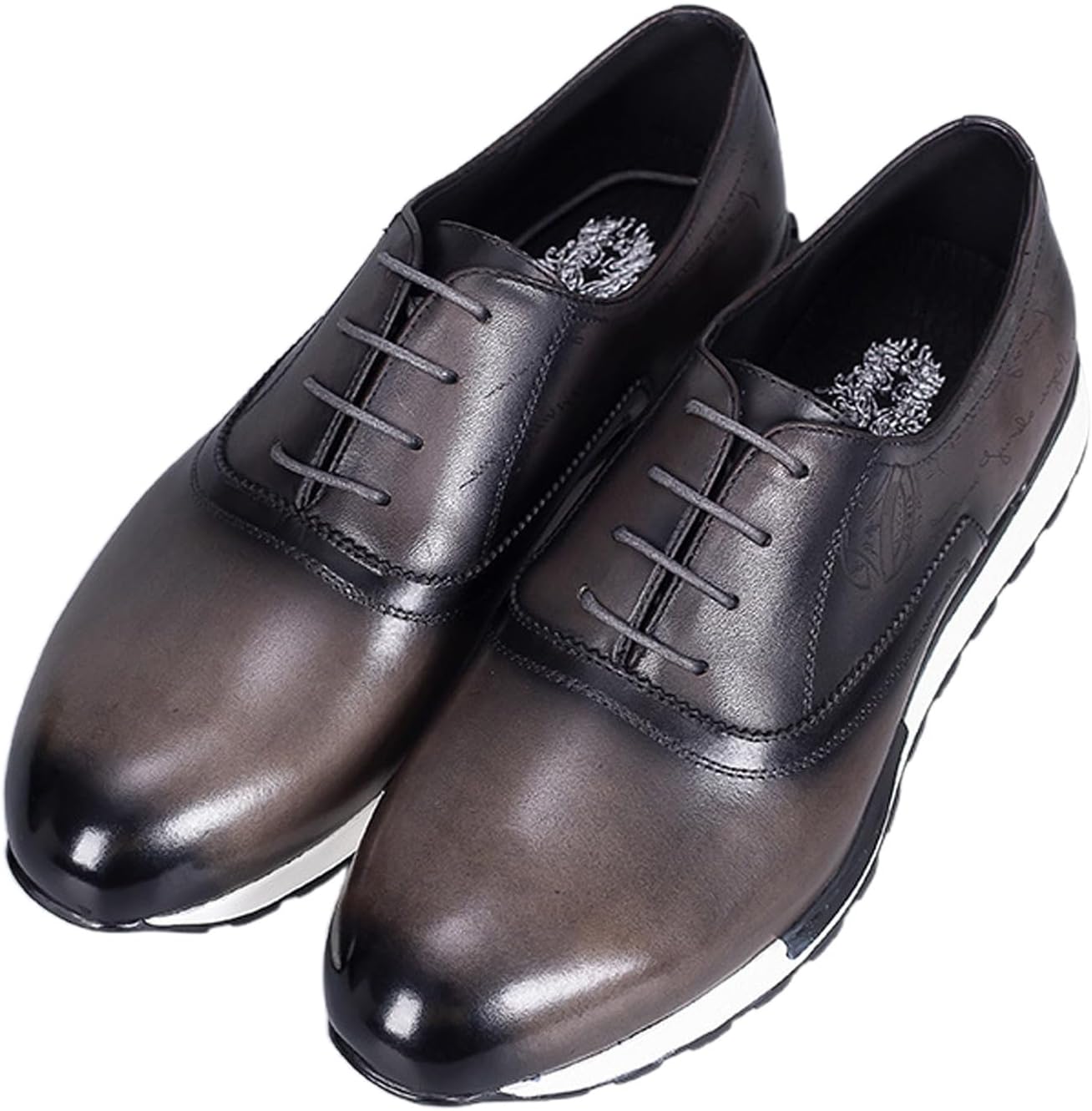 

Мужские туфли Santimon из натуральной кожи с крыльями-оксфорда - модные классические броги для делового и официального стиля, для свадьбы и офиса, Coffee