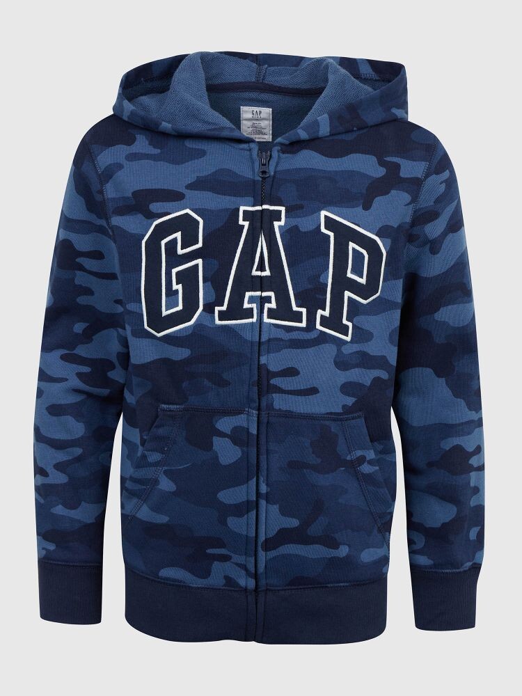 

Детская армейская толстовка с логотипом Gap, синий