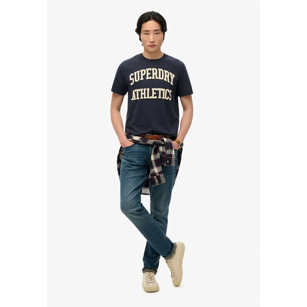 Футболка с коротким рукавом Superdry Vintage Athletic, синий — фото 4