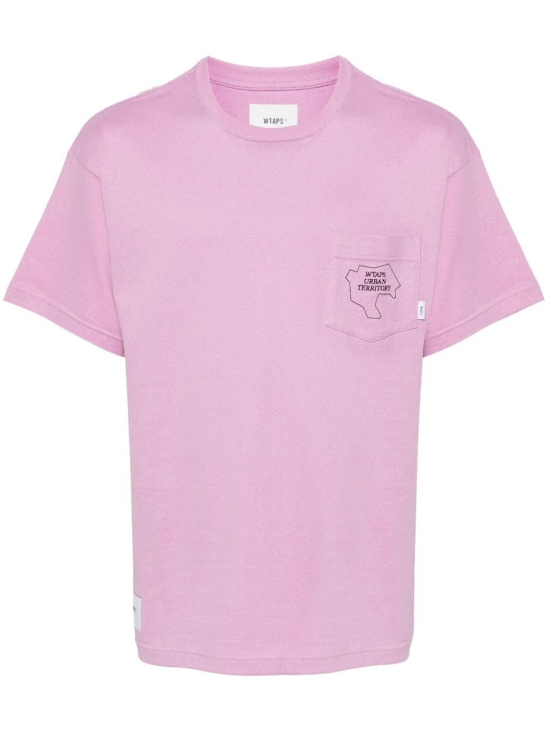 

WTAPS футболка с вышитым логотипом, фиолетовый