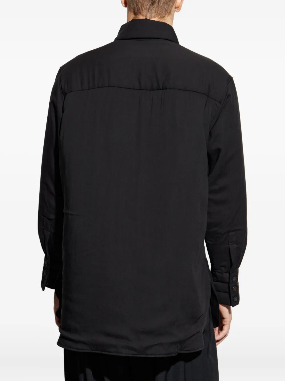 Многослойная рубашка с карманами Yohji Yamamoto, черный — фото 4