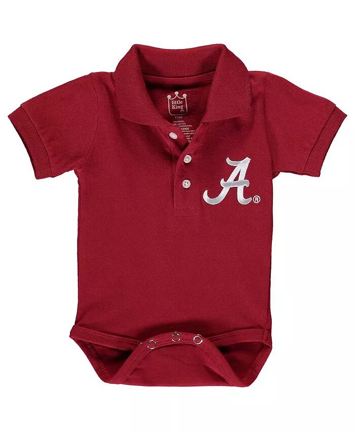 

Младенцы Мальчики и Девочки Мальчики и Девочки Crimson Alabama Crimson Tide Поло Рубашка Боди Little King Apparel