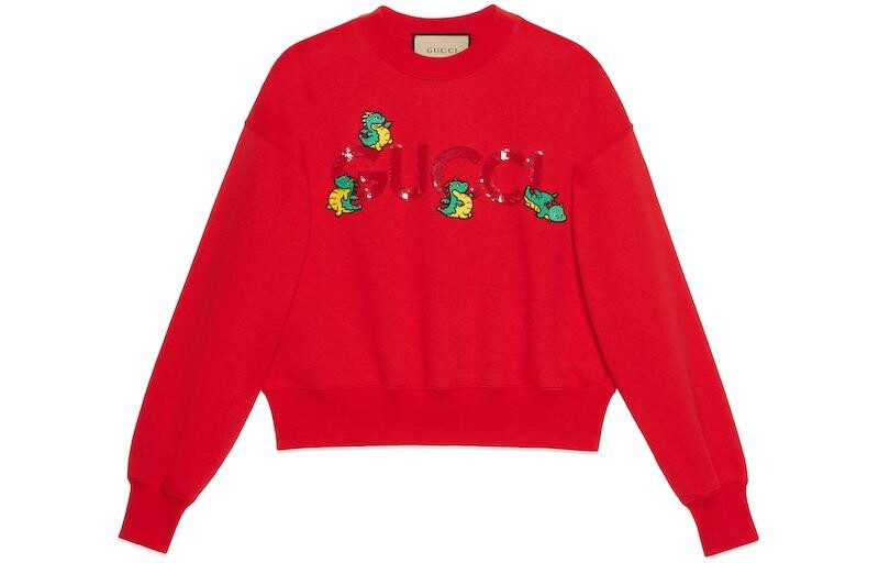 

Китайский Новый год Толстовка женская красная Gucci