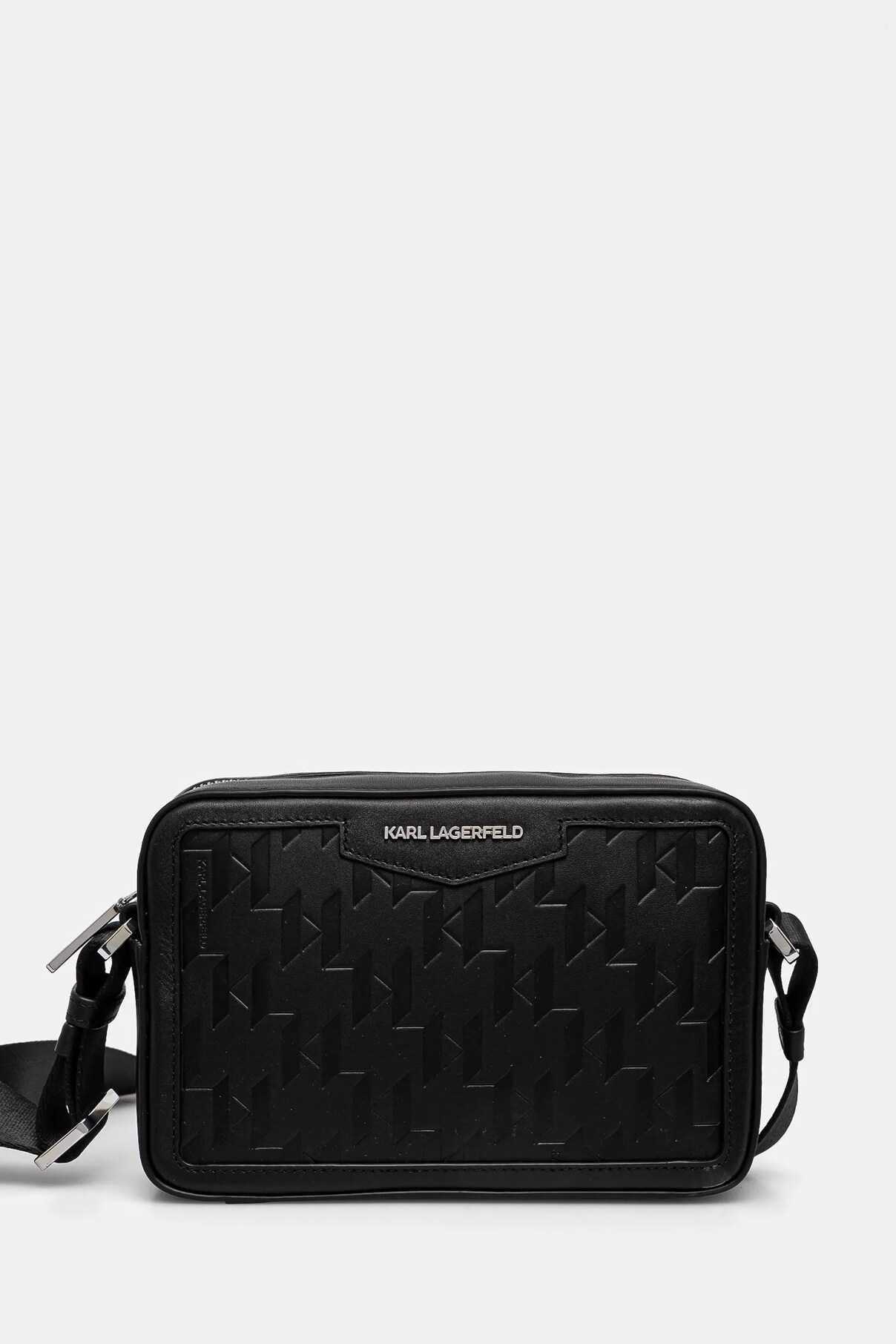 

Кожаная сумка K/LOOM Karl Lagerfeld, черный
