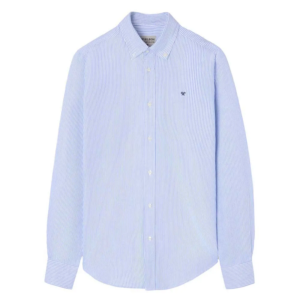 

Рубашка с длинным рукавом Silbon Sport Oxford, синий