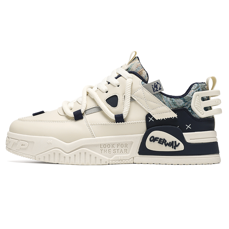 

PLAY COBBLER Низкие мужские скейтерские кроссовки бежево-голубые, цвет Beige Blue