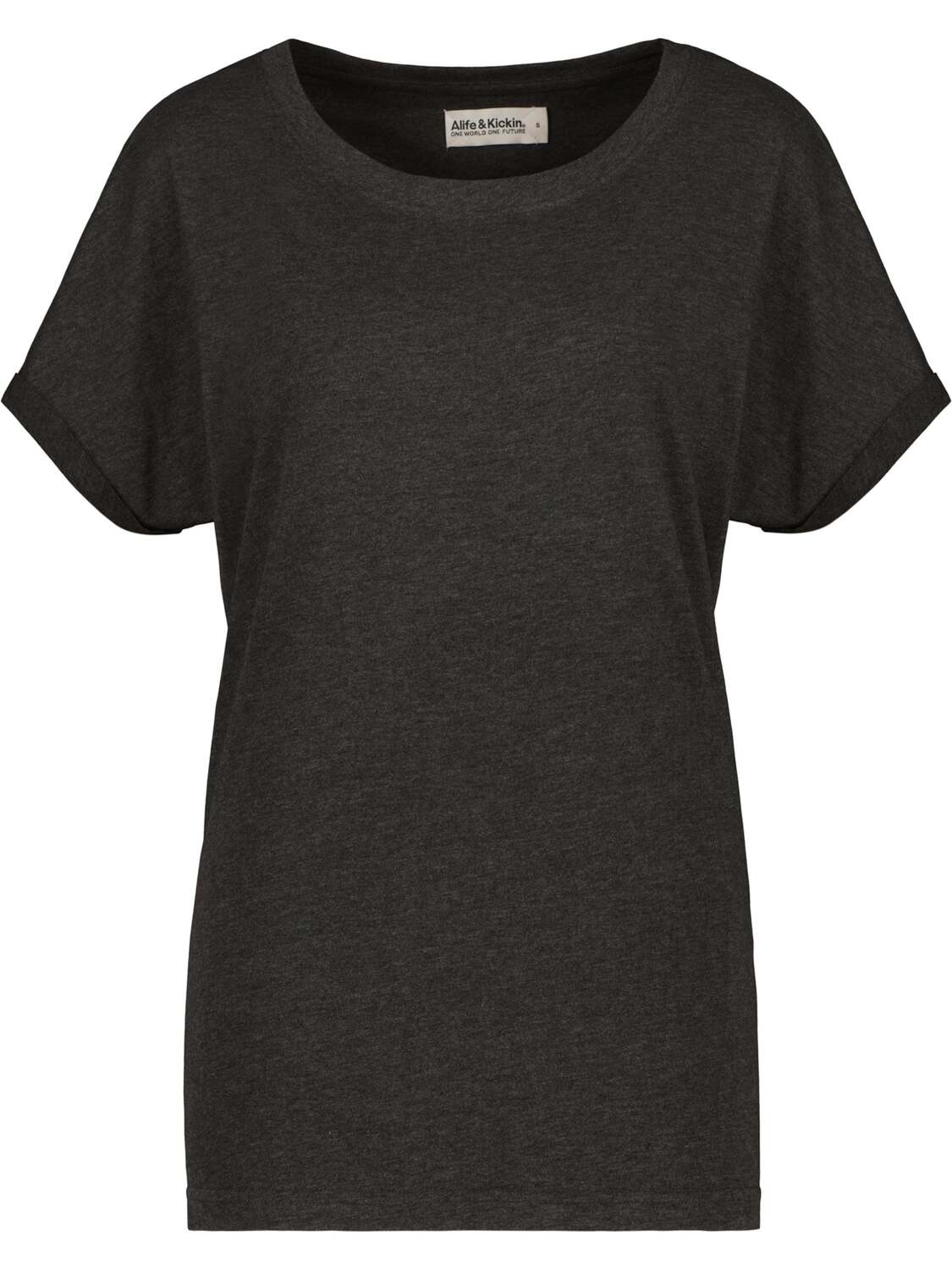 

Alife & kickin Футболка 'MalaikaAK A' в крапчатом черном цвете, Черный, Alife & kickin Футболка 'MalaikaAK A' в крапчатом черном цвете