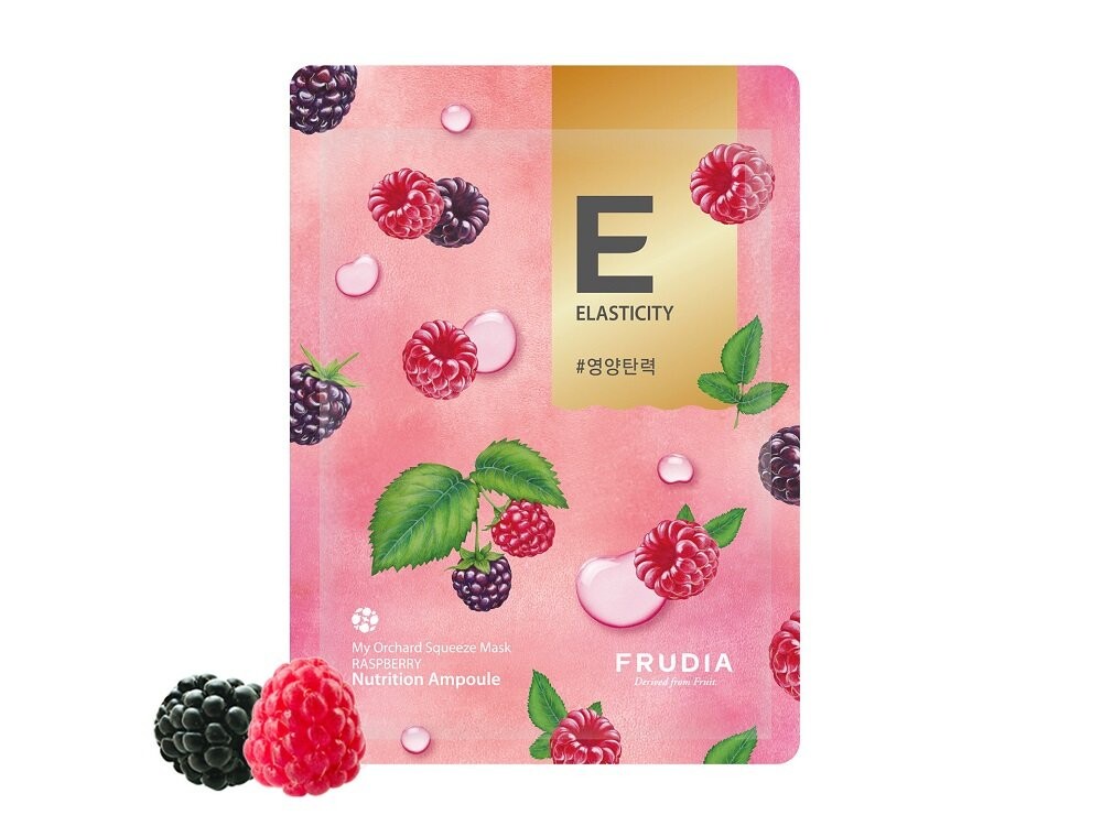 

Frudia My Orchard Squeeze Mask Raspberry Wine Увлажняющая тканевая маска против морщин 20 мл