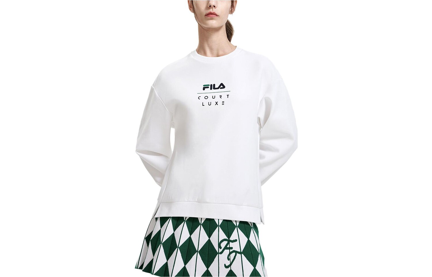 

Толстовка женская белая Fila