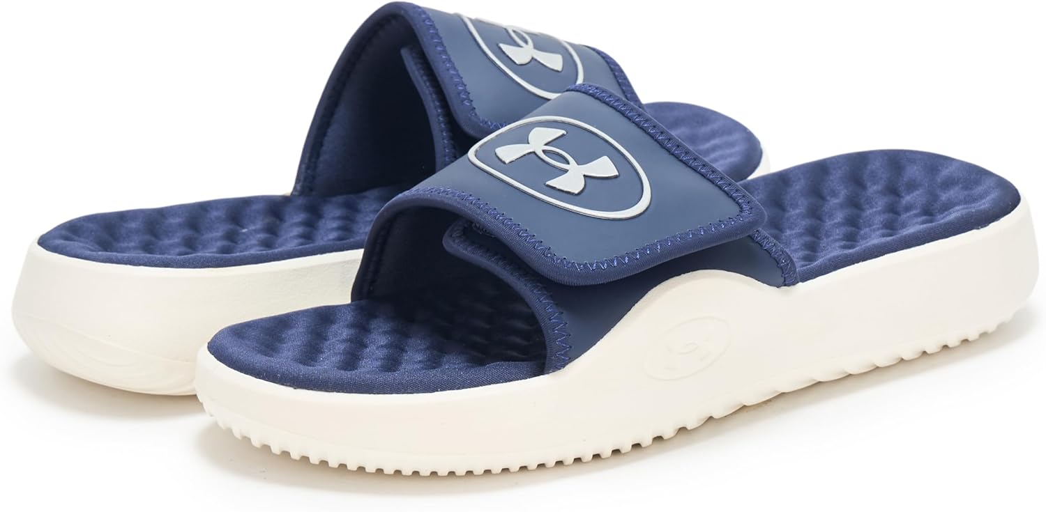 Under Armour мужские сланцы Ignite Pro 8, (410) Midnight Navy/White Quartz/Super Pink — фото 3