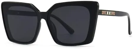 

Винтажные квадратные солнцезащитные очки 2027 года для женщин, солнцезащитные очки для мужчин с защитой от УФ-излучения UV400, очки для вождения MTZJH, Black