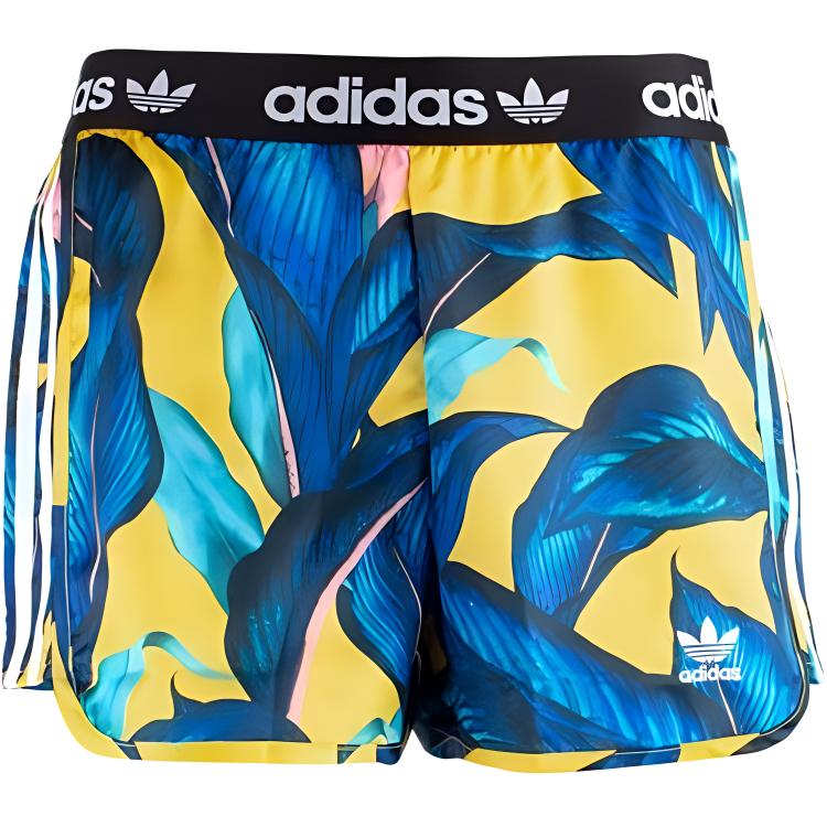 Adidas Originals Женские повседневные шорты желтого цвета — фото 2