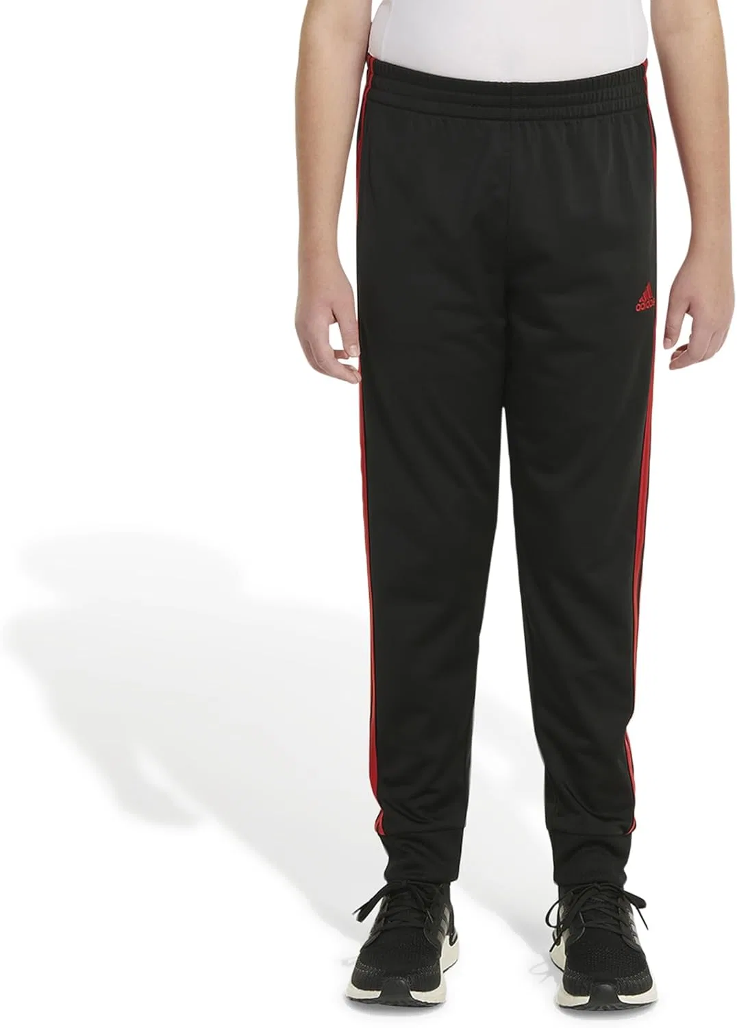 Детские спортивные штаны Adidas Iconic Tricot, Black Red Core — фото 4