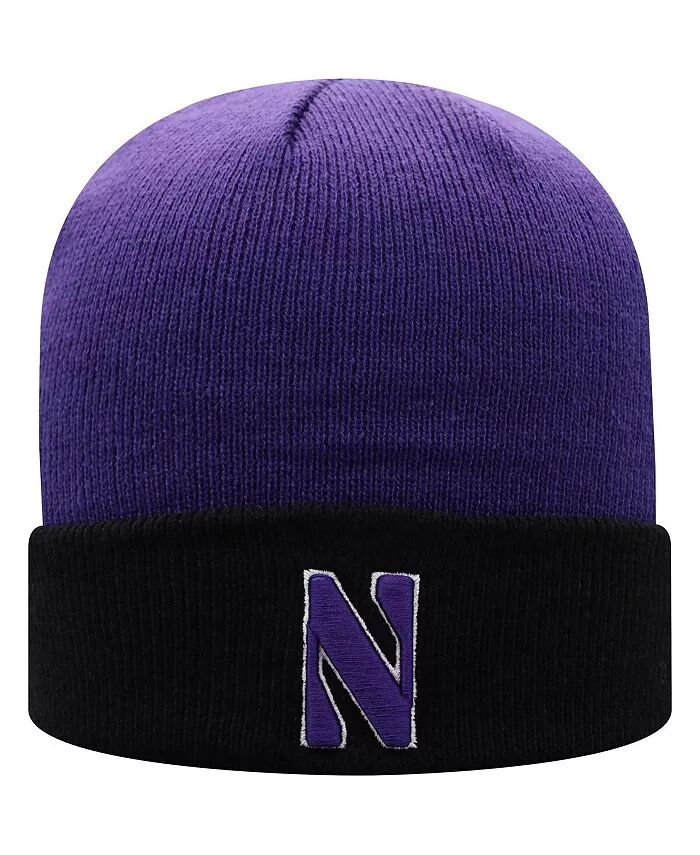 

Мужская фиолетовая, черная шапка Northwestern Wildcats Core 2-Tone Cuffed Knit Top of the World