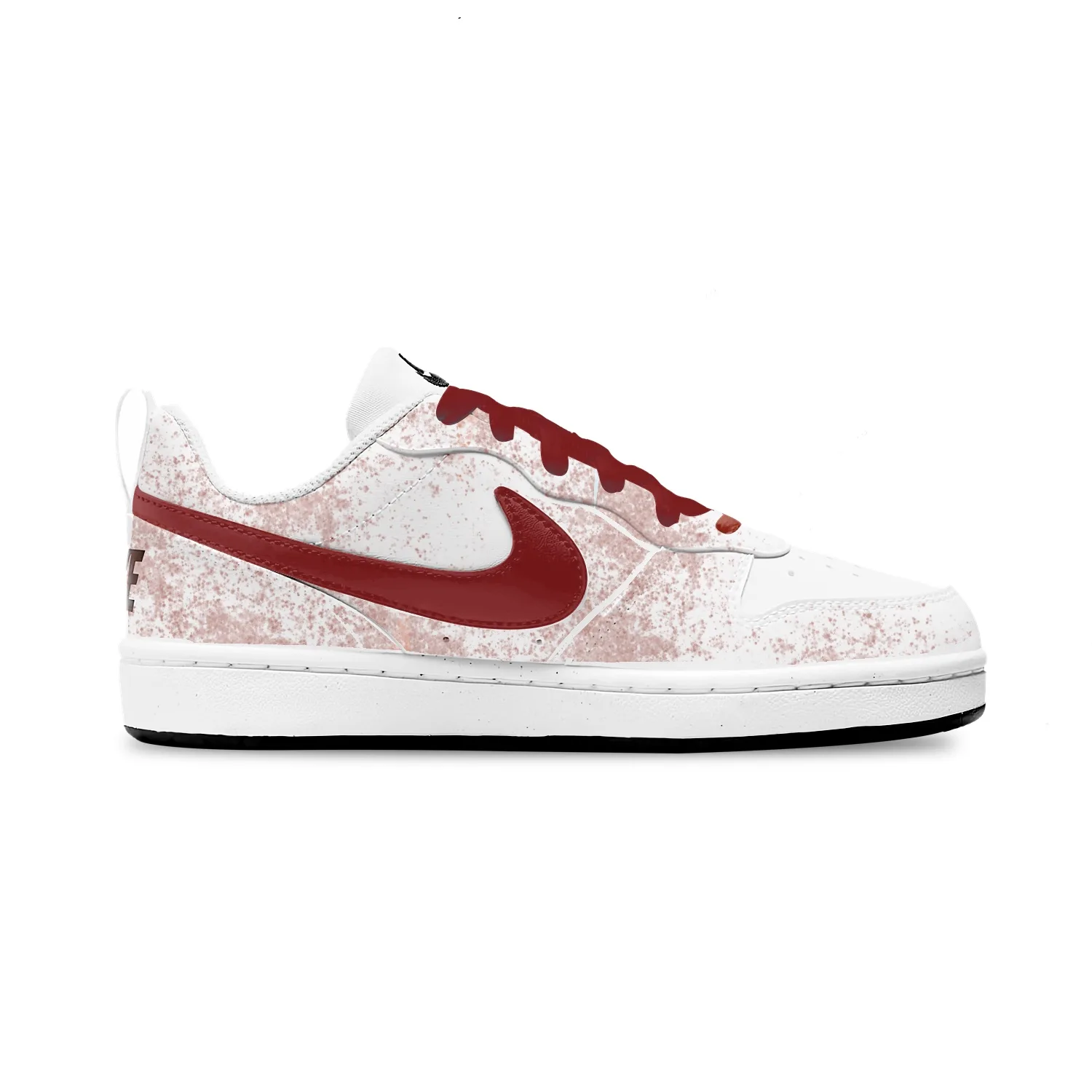Кроссовки для скейтбординга Court Borough Abrasion Resistant низкие детские унисекс Nike, красный — фото 4