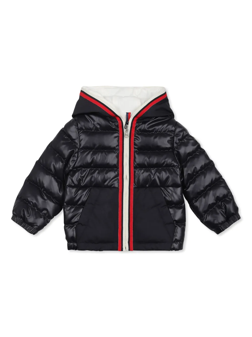 

Пуховик с капюшоном Moncler Enfant, синий