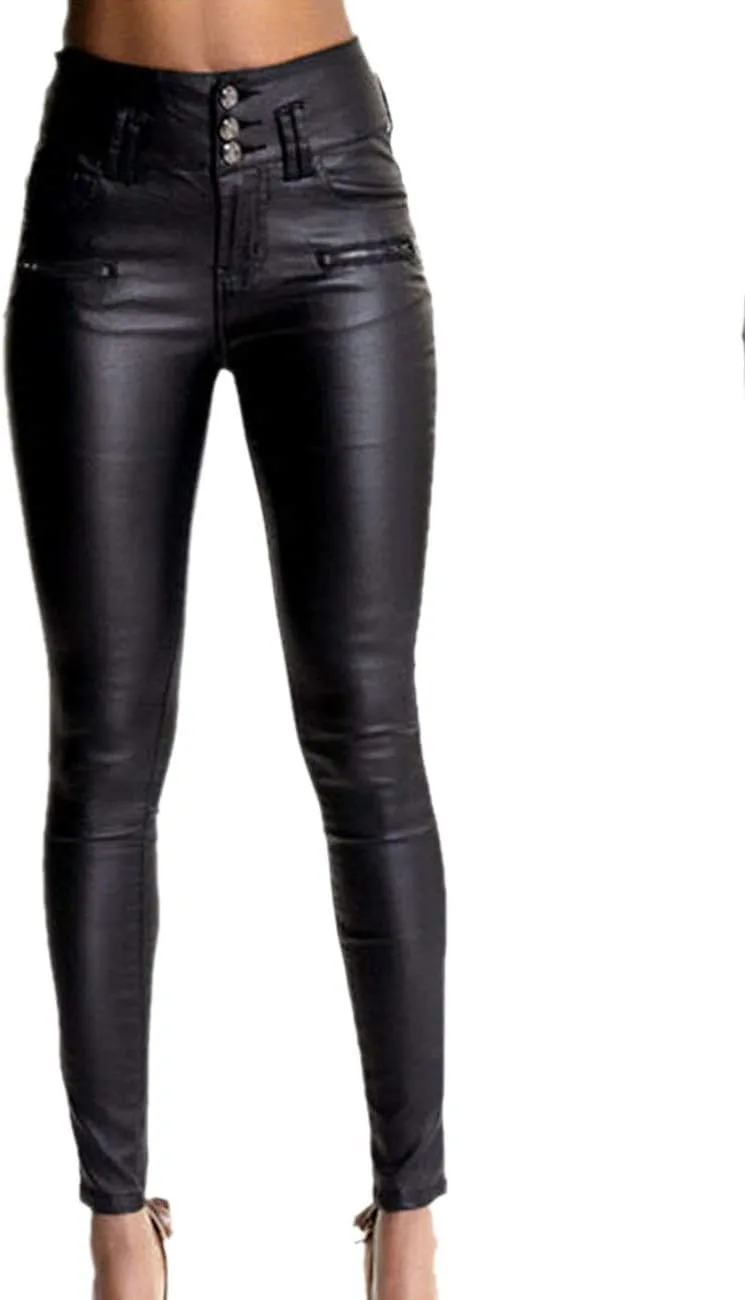 

xxxiticat Женские черные стрейч джинсы на молнии с высокой талией