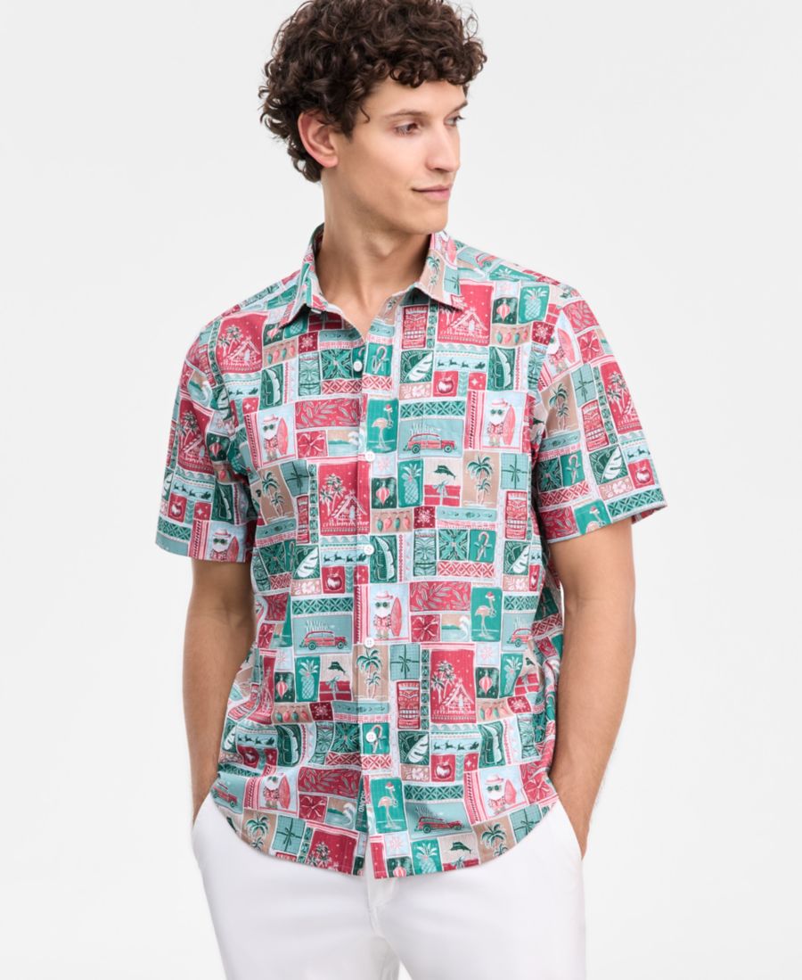 

Мужская футболка с коротким рукавом и принтом "Побережье" Tommy Bahama, Havana