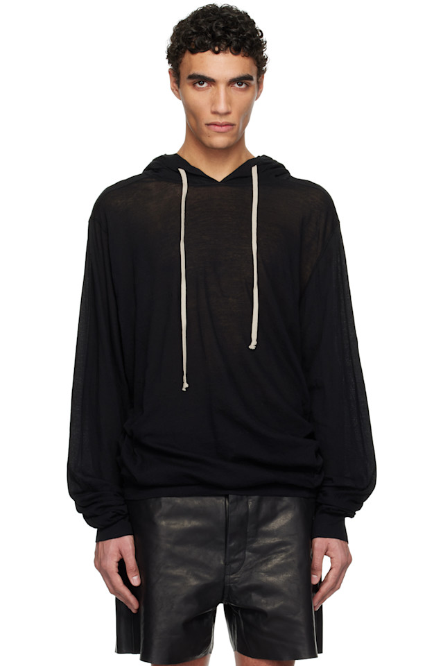 

Худи из нестабильного хлопка Hollywood Rick Owens, черный