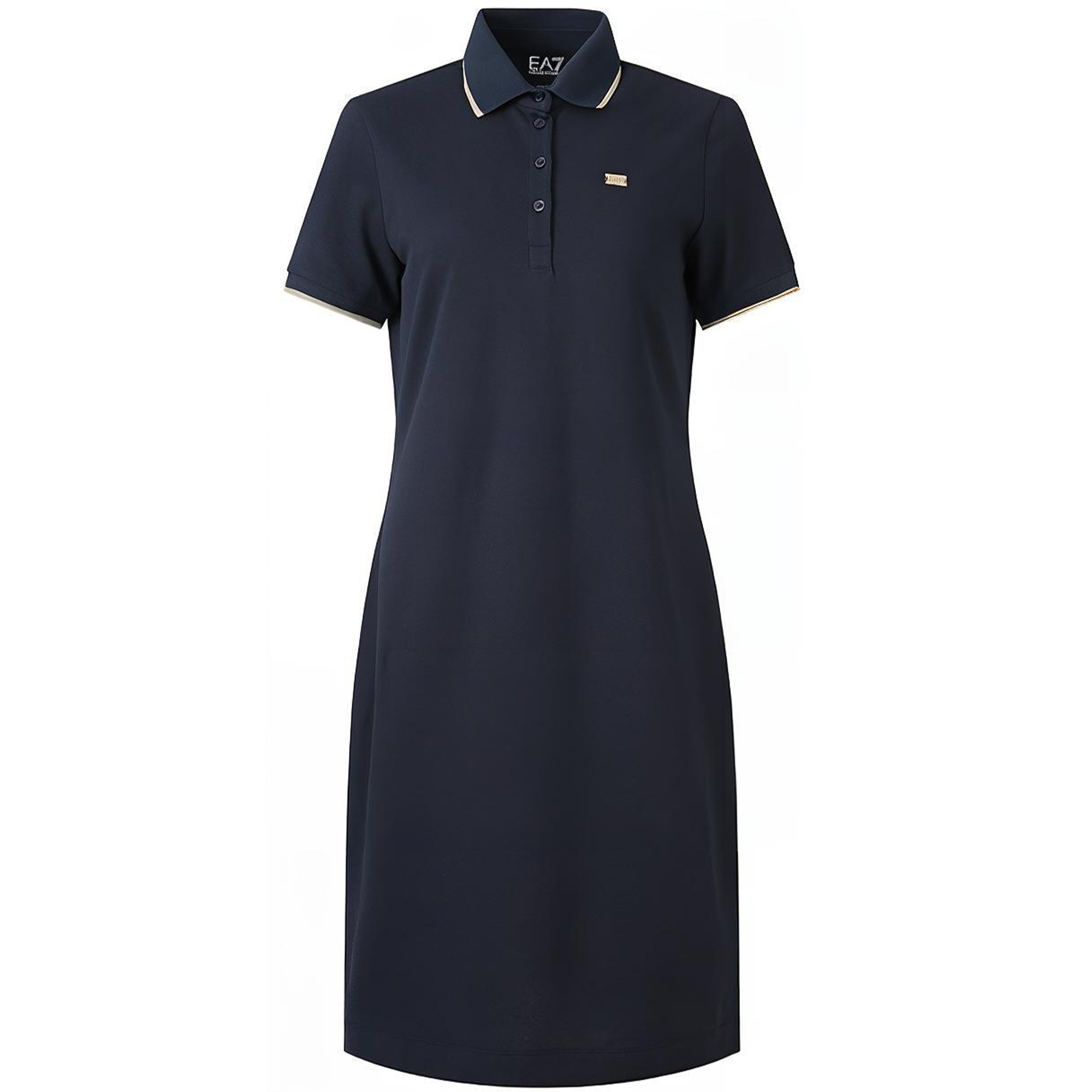 

EMPORIO ARMANI EA7 SS24 платье с короткими рукавами Women's Marine Blue